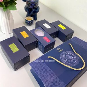 Set Túi Xách - Trà Ngũ Hoa 420g trà/set ( trà sen, trà nhài, trà ngâu, trà bưởi, trà mộc hương)